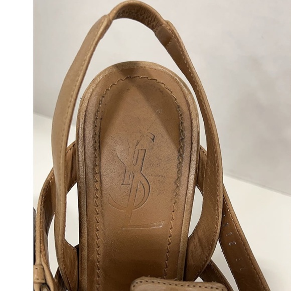 SAVE $1,051 - YSL YVES SAINT LAURENT AUTHENTIC STATEMENT PLATFORM HEEL - Picture 9 of 12